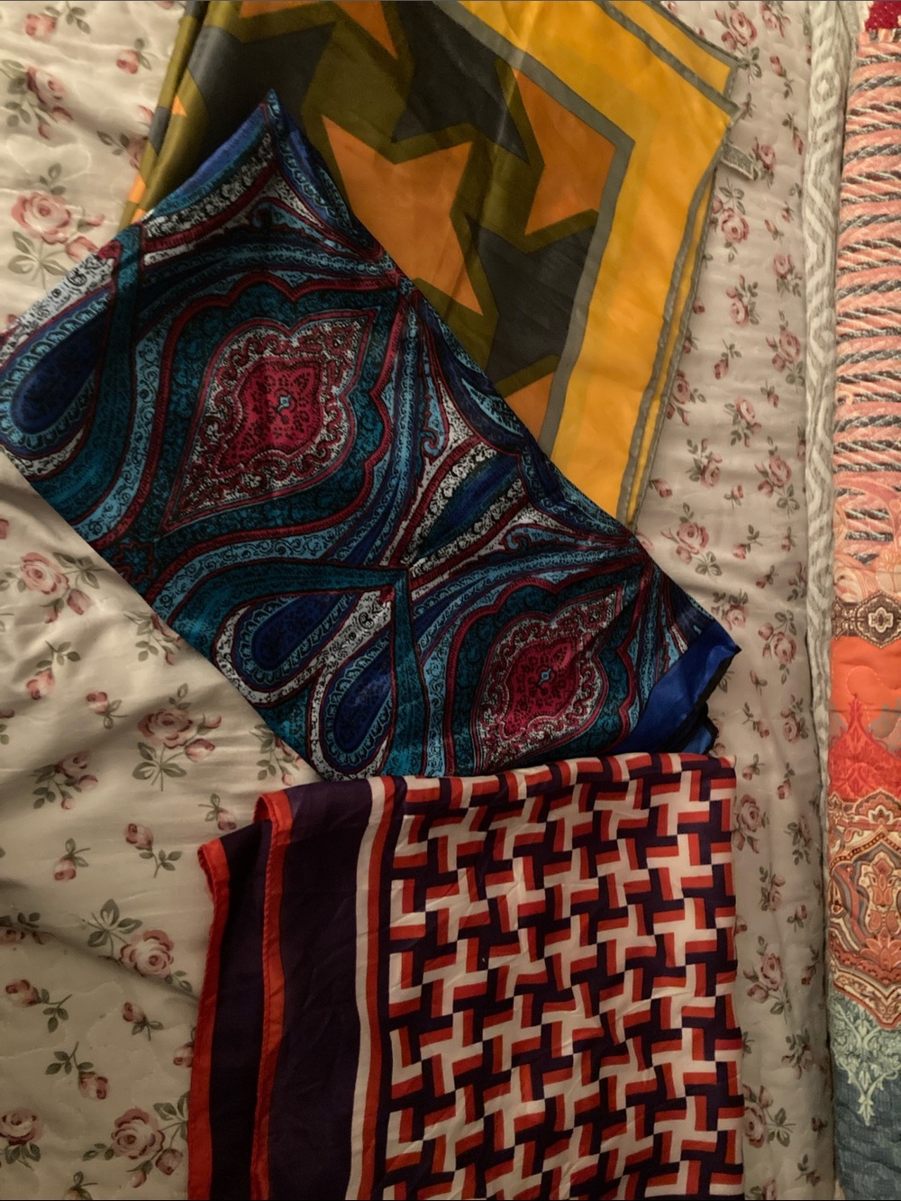 Vintage Scarf Lot (3 total)